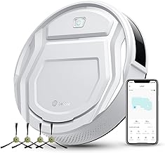 Lefant M210 Pro Robot Vacuum Cleaner, 2200Pa Powerful Suction, 120 Mins Runtime, Automatic Self-Charging, Wi-Fi/App/Alexa Control, Ideal for Pet Hair, Hard Floor and Low-Pile Carpet