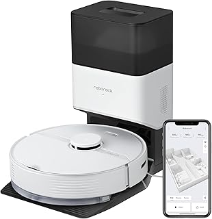 roborock Q7+ Robot Vacuum with Self-Empty Dock Pure, Hands-Free Cleaning for up to 7 Weeks, 2700Pa Suction, 180mins Run-Time, Compatible with Alexa(White) (Renewed)