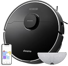 Dreametech L10 Pro Robot Vacuum and Mop, 4000Pa Strong Suction, 2.5h Runtime, Works with Alexa/Google Home/APP, 3D Obstacle Avoidance, Superb LiDAR Navigation, Ideal for Pet Hair, Carpets, Hard Floor